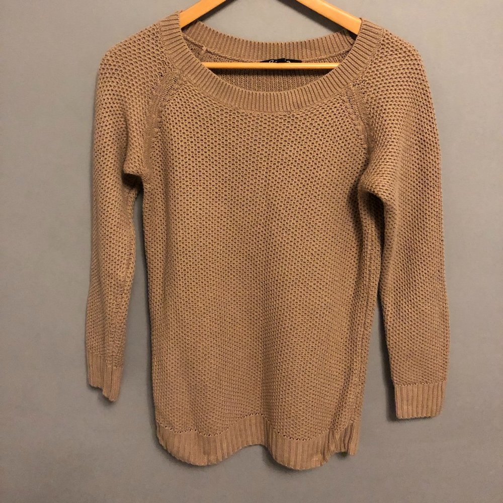 Dalia Light Brown Knit Sweater